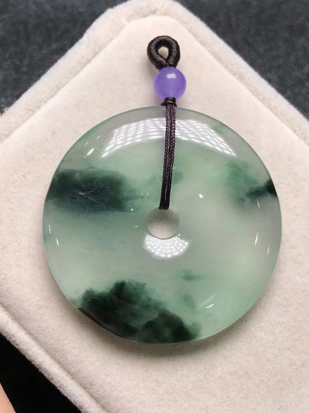 

Only One ! Natural Emerald Buckle Pendant Necklace Sweater Chain Jewelry Gift Wholesale