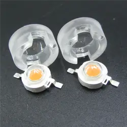 13mm LED Lens 15 30 45 60 90 100 Degree Mini IR Lenses Holder, 1W 3W 5W Synthetical LED Power Lenses Reflector Collimator