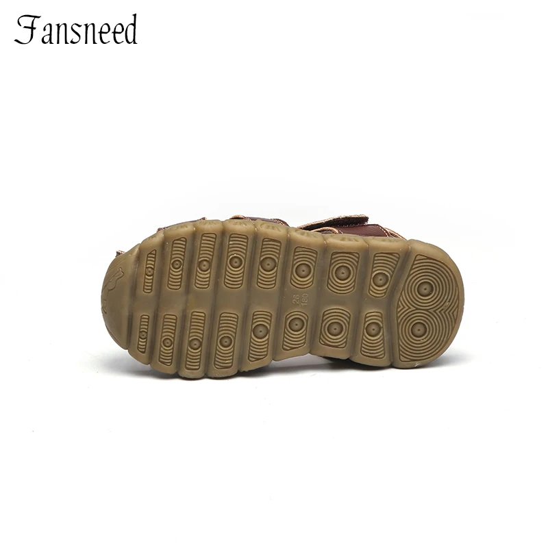 Children Shoes Summer Sandals Genuine Leather Quality Boys and Girls Beach Sandals  Cowhide Causal Kids Shoes