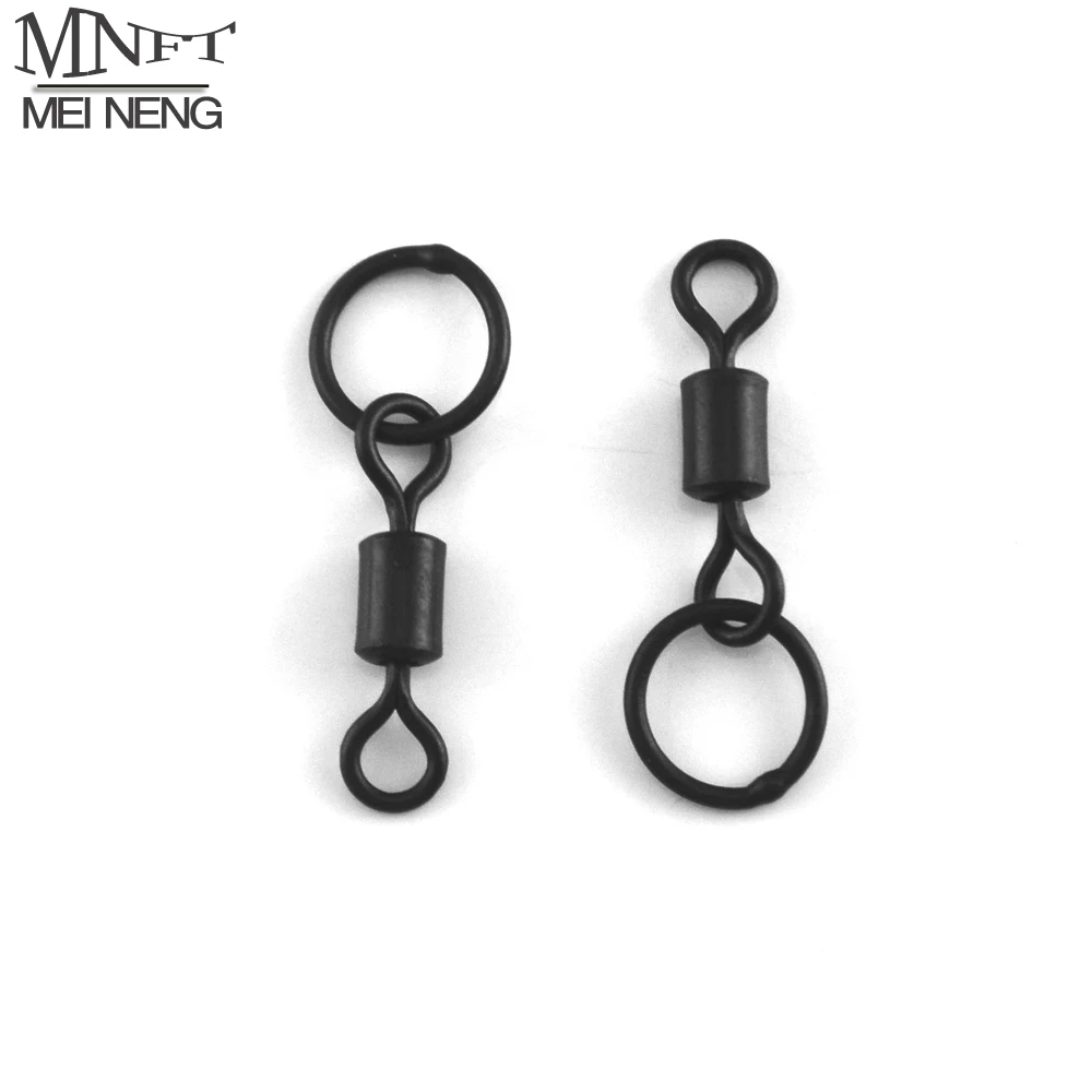 

MNFT 500PCS/Lot Carp Fishing Terminal Tackle 24MM Length Flexi Ring Swivels - Carp Bream Tench Pike Coarse Fishing