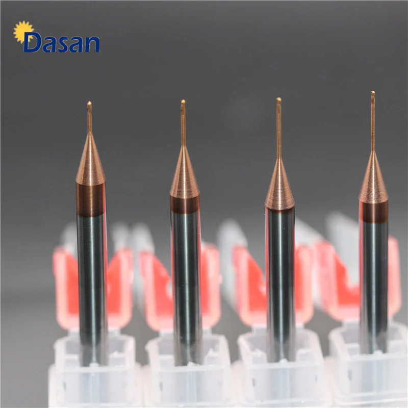 1pc Long Neck Flat Endmill HRC55 0.5mm 0.6mm 0.8mm 1.0mm End Mill CNC Cutting Tools Milling Cutter Deep Hole Steel for Metal