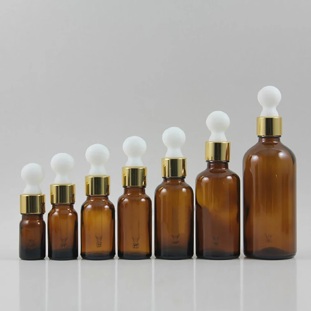 

wholesale 50pcs 10ml brown/amber round shaped dropper bottle,10 ml glass dropper container, 10ml essential oil bottle wholesale