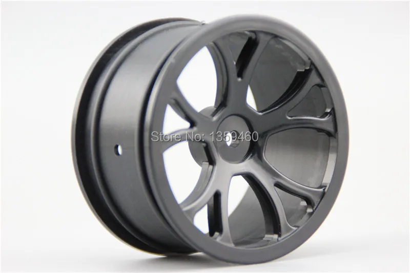 4pcs 1/10 Buggy  Y spoke 15% Reinforced Nylon Black Wheel  fits for 1:10 4WD Buggy Car 1/10 Wheel