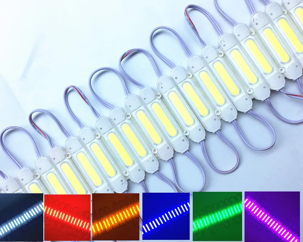 led modules lighting Waterproof 5730 3LEDs Injection molding LED Module super bright white/warm white /red/green  20pcs 12V