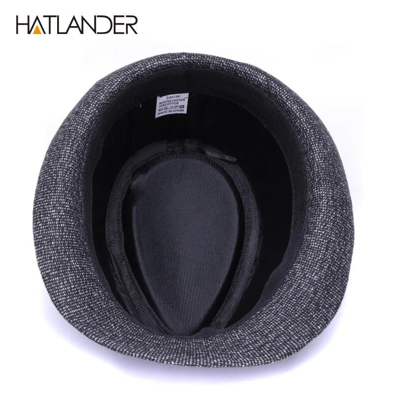 HATLANDER Brand Vintage England trilby top hat men autumn winter Jazz cap outdoor gambler church top hats gentleman fedora hat