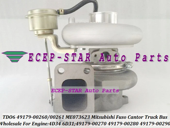 Free Ship TD06 49179-00260 49179-00261 49179-00270 49179-00280 49179-00290 Turbo For Mitsubishi Fuso Cantor Truck Bus 4D34 6D31