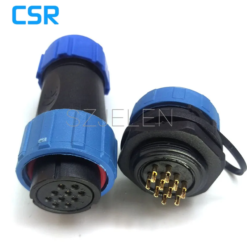 SP2110/S10-P10,IP68,Waterproof Panel Connector,Female Male Connector 10 Pin,Waterproof Automotive Connectors