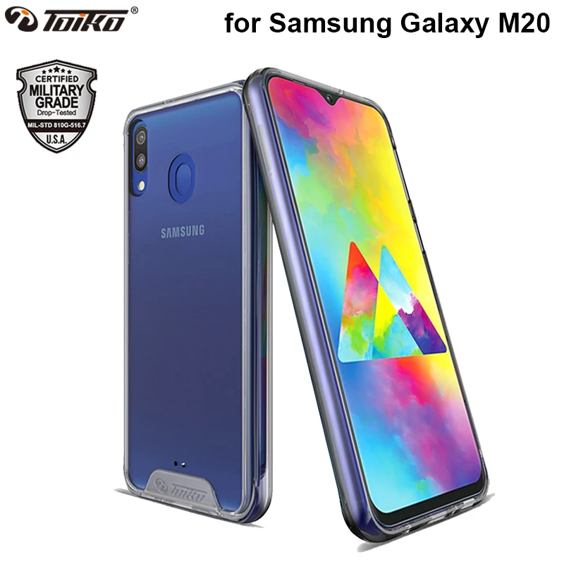 

Прозрачный ударопрочный защитный чехол TOIKO Chiron для Samsung Galaxy M20, задняя крышка, аксессуар для сотового телефона, защитный чехол из поликарбоната и ТПУ, бампер