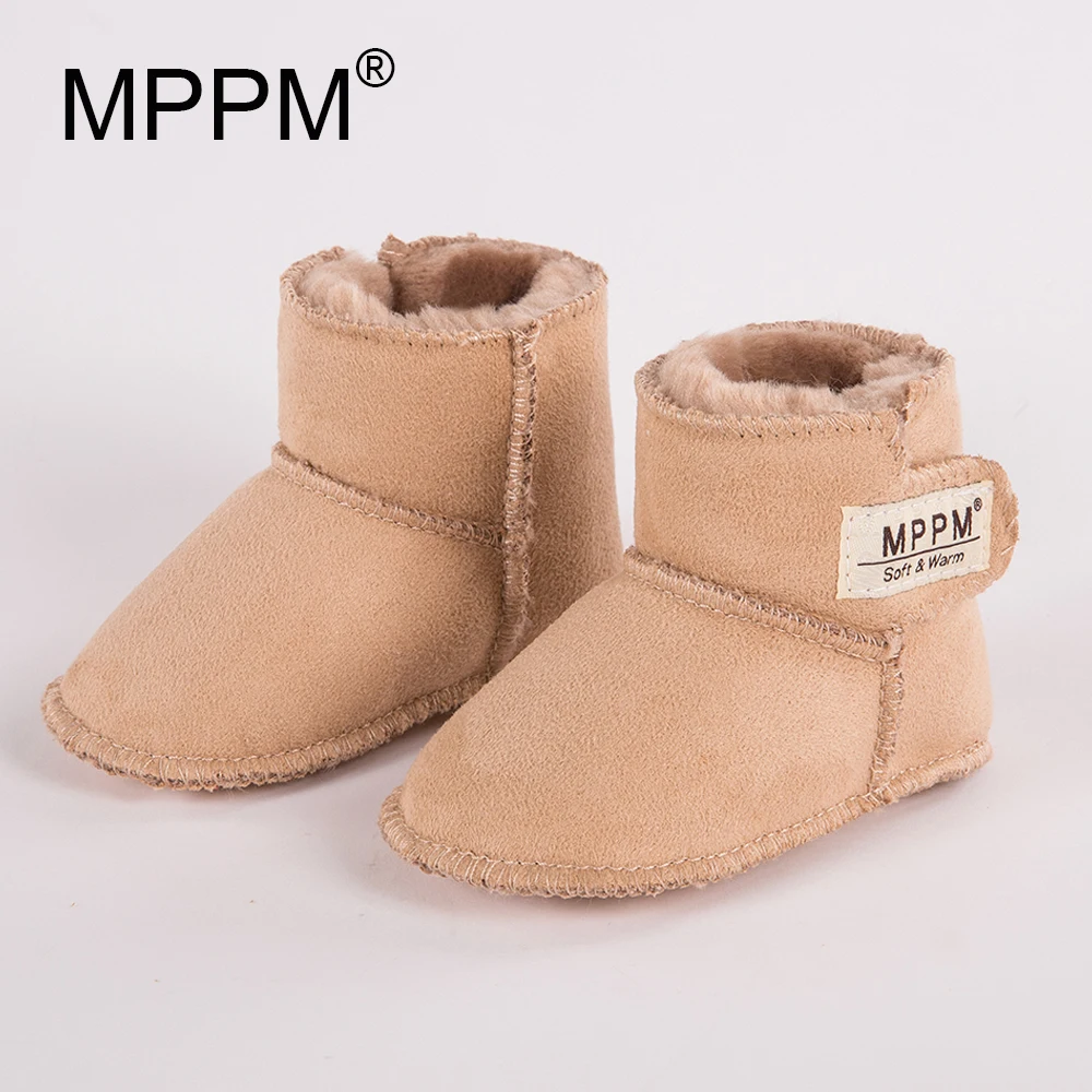 MPPM Baby Snow Boots for Winter Infant First Walker Soft Sole Girls Baby Booties Boy Baby Boots 6-24M