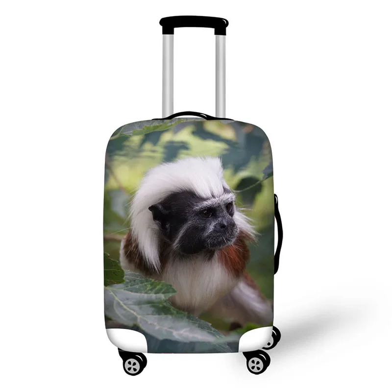 creative design travel protective cover for 18-30 inch trolley suitcase rain dust protector covers Forest monkey