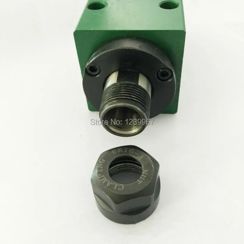 ER16 Drilling Power Head Spindle Unit Head 50mm Machine Tool Spindle Max. 3000rpm for Drilling/ Boring/ Cutting Machine