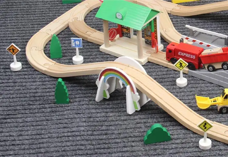 EDWONE -White Rainbow Bridge Track S Track thoma s Train Slot Railway Accessories Original Toy Kids Xmas Gifts FIT   BIRO