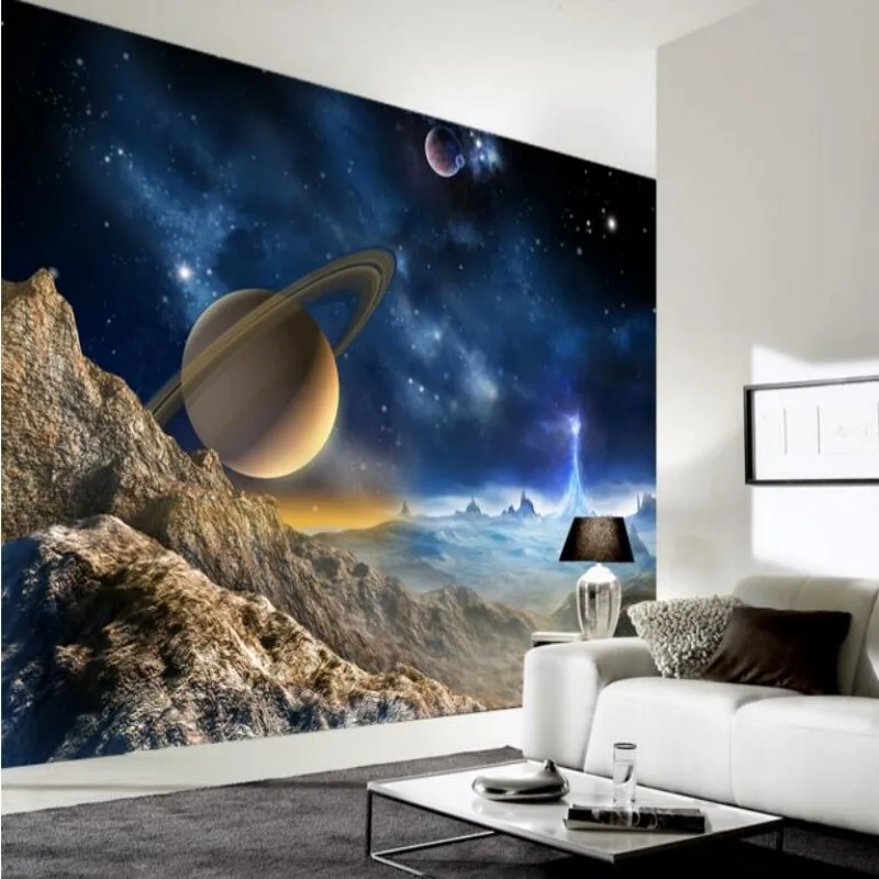 Customized Personalized Wallpaper 3D Stereo Universe Starry mural Wall Backgrounds Living Room TV Background 3d wallpaper