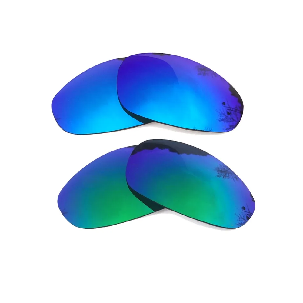 

Ice Blue & Green Mirrored Polarized Replacement Lenses for Juliet Frame 100% UVA & UVB