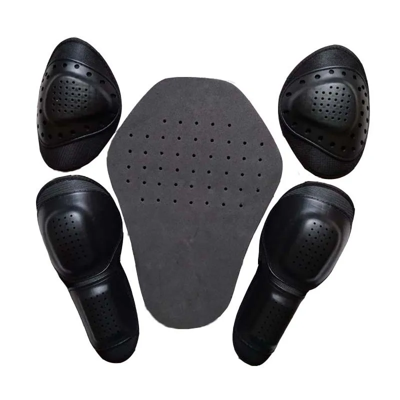 5PCs Motorcycle Jacket Soft Armor Protector Motobiker Racing Suits Rubber Protective Devices Internal Gear CE Authentication EVA
