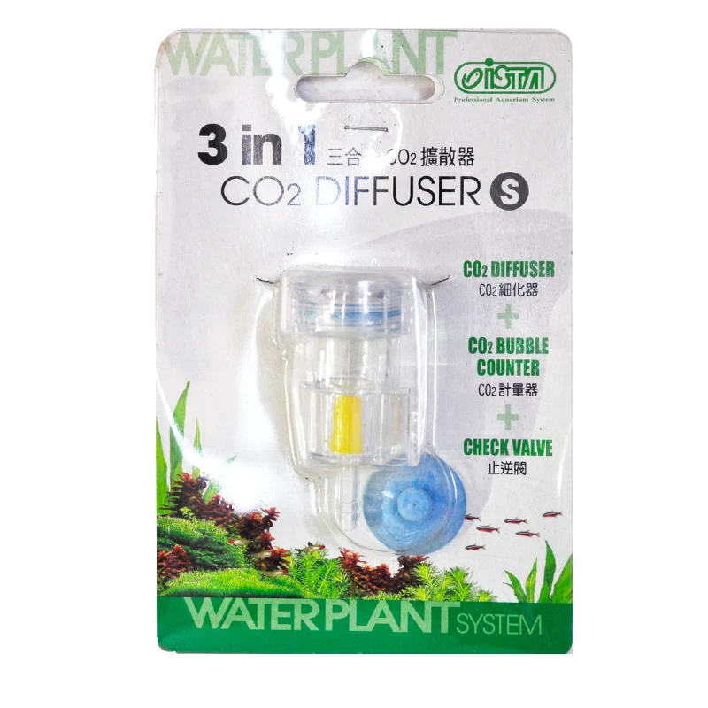 New 3 In 1 Aquarium Transparent Co2 Diffuser Bubble Counter Non-return Check Valve  For Fish Tank Aquatic Water Plants