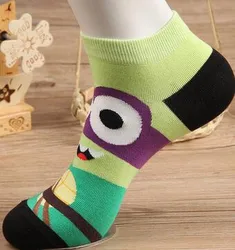 10pairs/lot european style fashion man casual cotton short socks cartoon hero spring autumn socks free