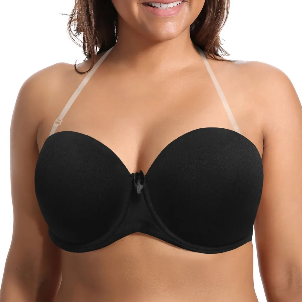 Sutiã push-up sem alças para mulheres, tamanho do peito grande, bralette de silicone, íntima, roupa interior sexy, casamento, A B C D E F 70 75 80