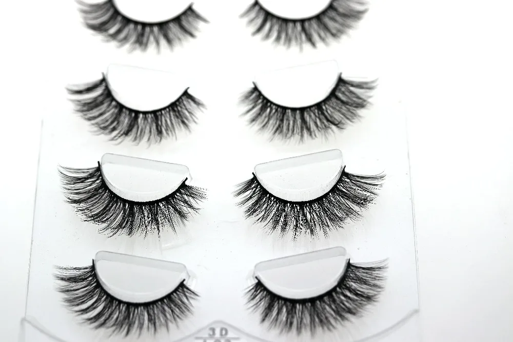 HBZGTLAD Sexy 100% Handmade 3D mink hair Beauty Thick Long False Mink Eyelashes Fake Eye Lashes Eyelash High Quality 03