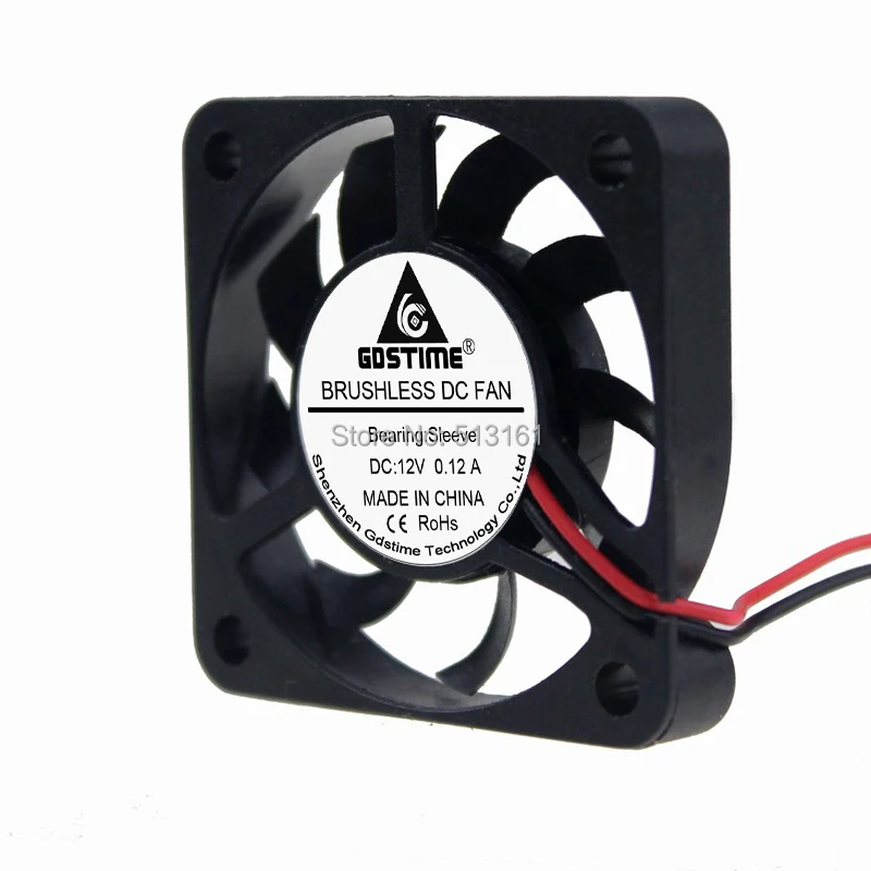 2 Cái Gdstime Cooler 12 V 2Pin 4 CM 40 mét 40x40x7 mét DC Mini Brushless Quạt làm mát