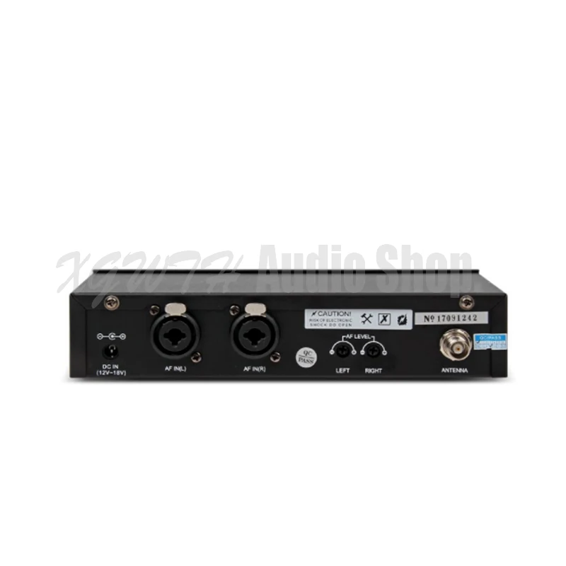 Одноканальная система ушных вкладышей, беспроводная, UHF, профессиональная система ушных вкладышей, USB и наушники белого цвета