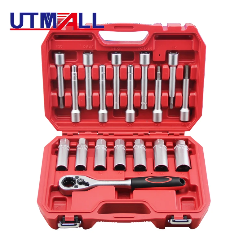 18PCS Steering Hub Suspension Shock Absorber Strut Nut Removal Tool Socket Kit