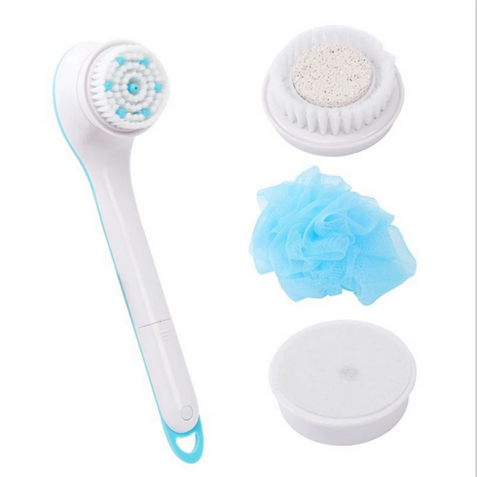 Electric shower brush 5 in1 Electric massage shower brush hand-held SPA massage shower brush waterproof bathroom electric shower