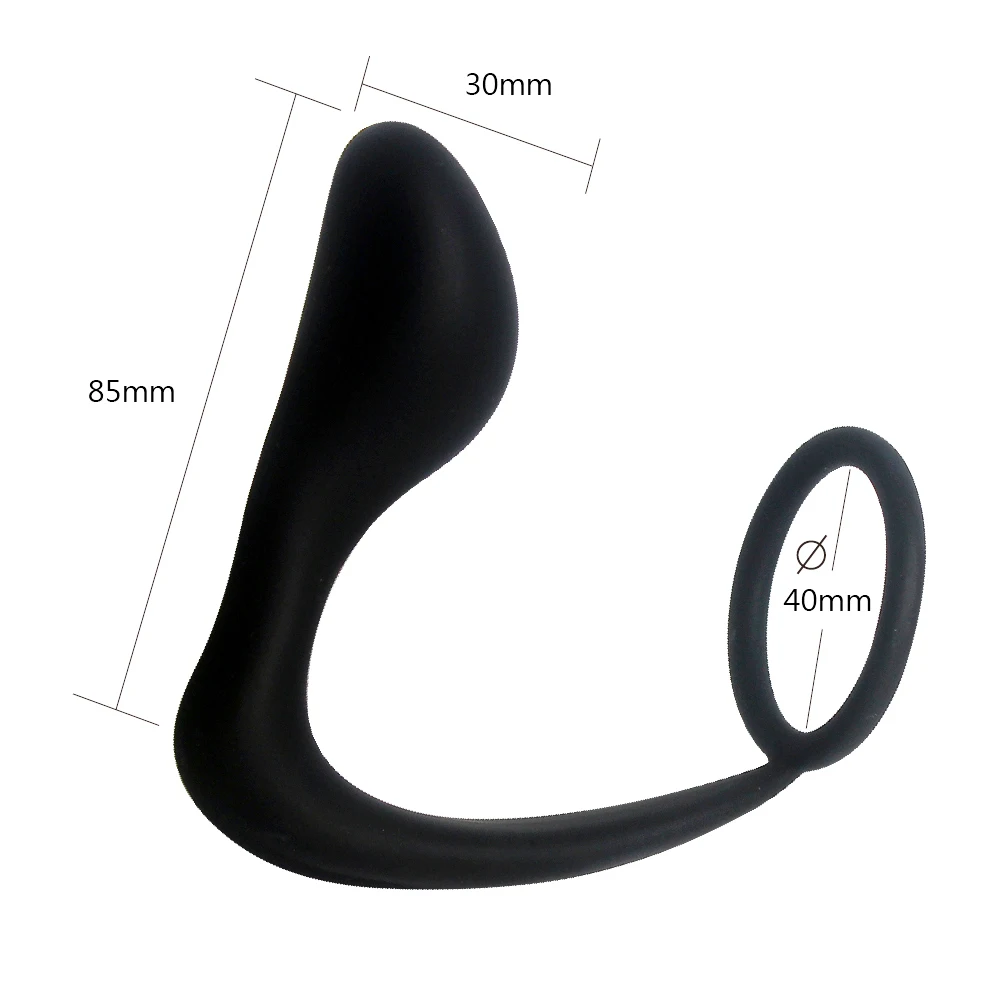 IKOKY Men Climax Silicone Fantasy Butt Plug for Men Anal Sex Toys Male Prostate Massager Cock Ring Male masturbation