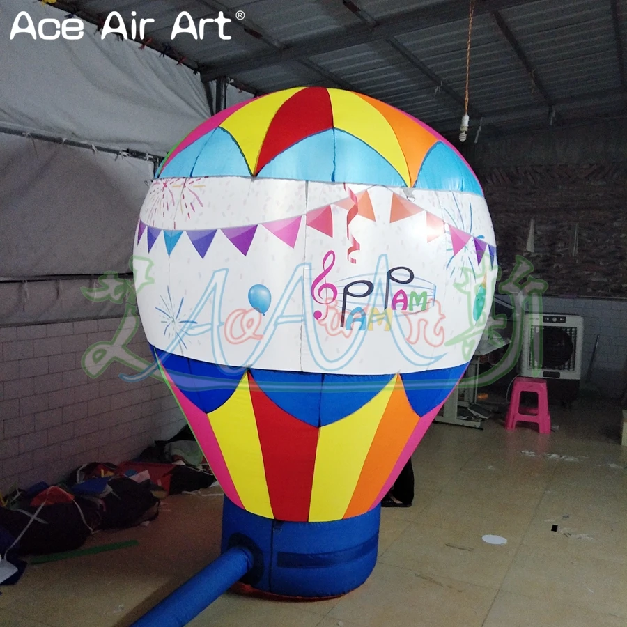 ที่กําหนดเองพิมพ์ป้ายโฆษณา Inflatable Rooftop Air บอลลูนหลังคาตกแต่งพิมพ์ฟรีโดย Ace Air Art