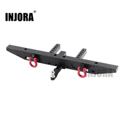 INJORA Metal Rear Bumper with D-rings for 1/10 RC Crawler Car TRX-4 TRX4 Upgrade Parts