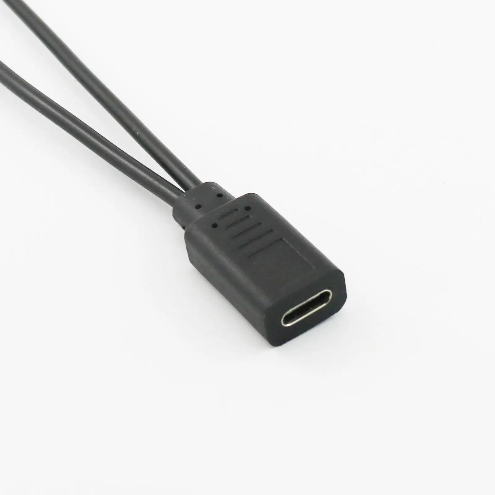 1 sztuk USB 2.0 typu C żeński na podwójny Micro USB męski kabel splittera 2x Micro USB Spliter