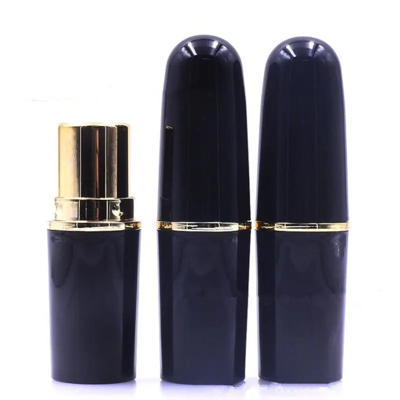 Bullet Empty Lip Balm Tubes Container Lipstick Fashion Cool Lip Tubes Lipstick Tube black Color F20172174