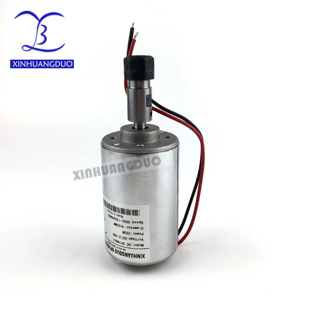 spindle 200w motor air-cooling cnc spindle dc motor CNC Engraving Machine ER11 ER16 3.175mm collets machine tool