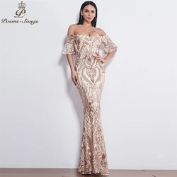 Poems Songs New Style elegant Evening dresses  long vestido de festa longo prom dress robe de soiree evening gowns for women