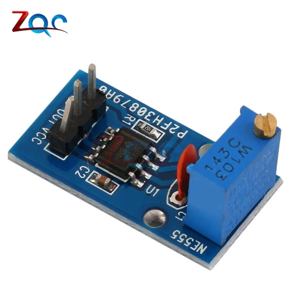 NE555 Adjustable Resistnce Frequency Pulse Generator Module For Arduino Smart Car 5V-12V Single Channel Output Module