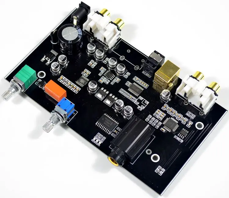 DC12V PCM5100 MS8416 Coaxial fiber USB input USB decoder board Coaxial fiber Support 96KHZ USB support 48K