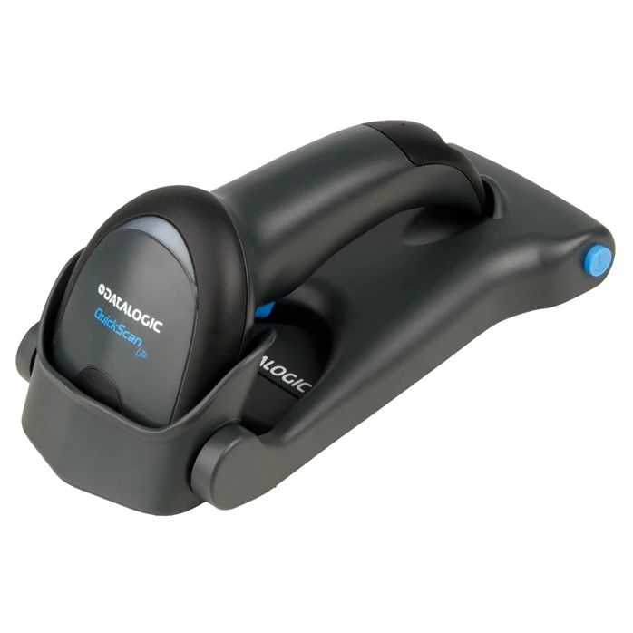 Datalogic QuickScan Lite, QW2100, 1D USB linear imager Green Spot black, QW2120-BKK1S USB with STAND