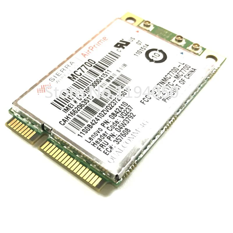 WDXUN MC7700 GOBI4000 LTE 3G 4G 세트 일본어, T430 T430S X230 T530 FRU 04w379 2 재고