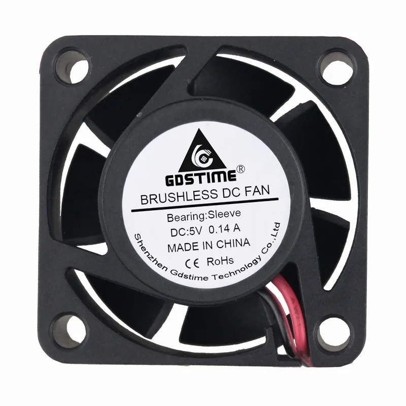 20 Pcs Gdstime 40mm x 15mm Small DC Brushless Cooling Fan 5V 40mmx40mmx15mm Mini PC Cooler 4cm 40x40x15mm 4015 1.57 inch Plastic