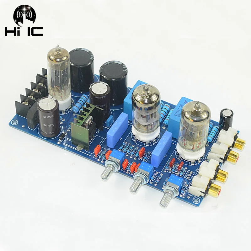 Home Amplifiers Audio Amplificador 6N1 Tone Board Tube Amplifier Preamplificador Tube Preamp Board Free Shipping