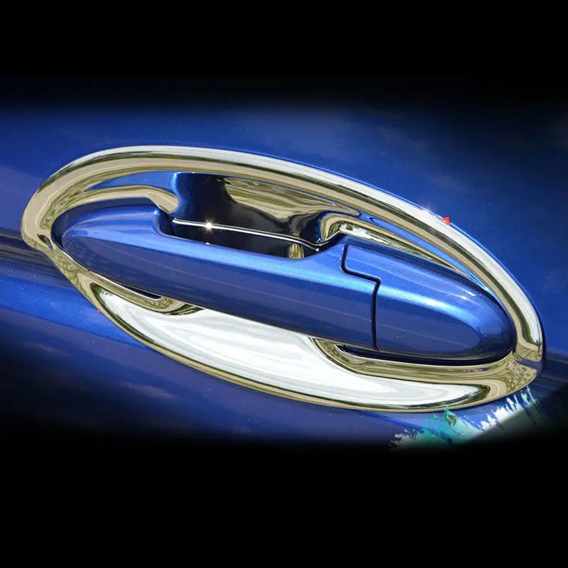 For HONDA FIT JAZZ 2014 2015 2016  2017 2018 ABS Chrome Car Door protector handle Bowl Cover Trim car styling Accessories 8pcs