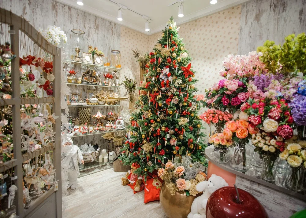 Fundo de alta qualidade para decorações de árvore de natal, fundo fotográfico personalizado para estúdio de foto