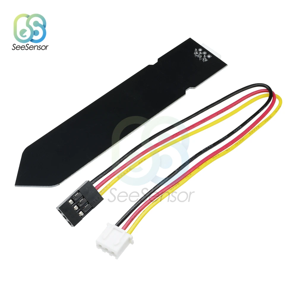 O módulo capacitivo do sensor da umidade do solo não é fácil corroer a relação resistente à corrosão da gravidade 3pin larga do fio 3.3 5.5v da tensão