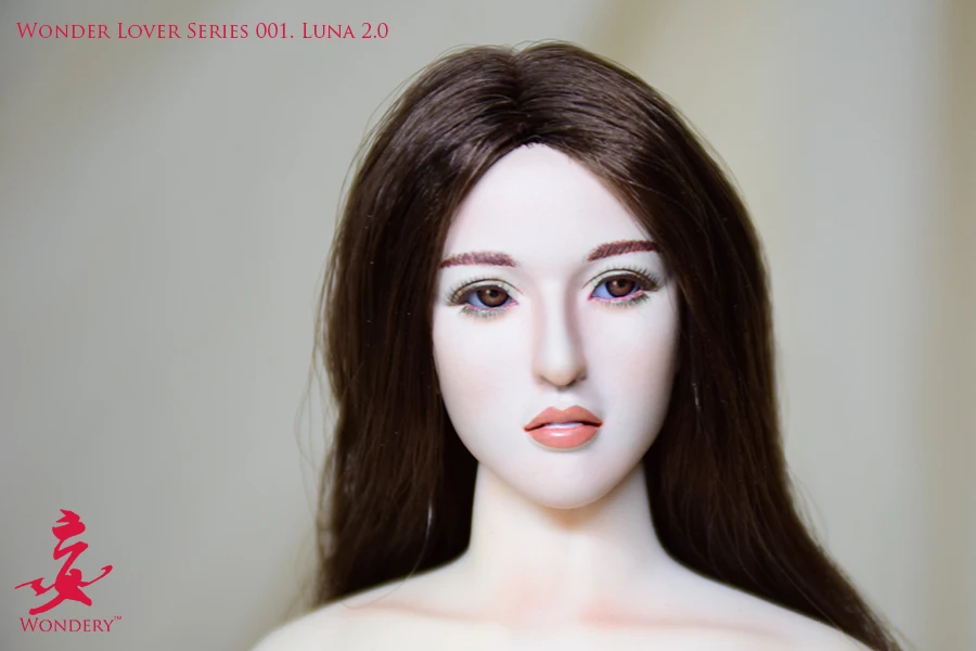 1/6 scale Action figure doll Accessory Asian beauty Luna headsculpt female head shape Movable eyes,Not included body,clothes