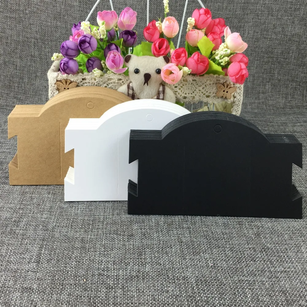 

100PCS Kraft Hair Clip Cards for packing Hairpin and used for Hair Accessory Packaging fashion jewelry Cards