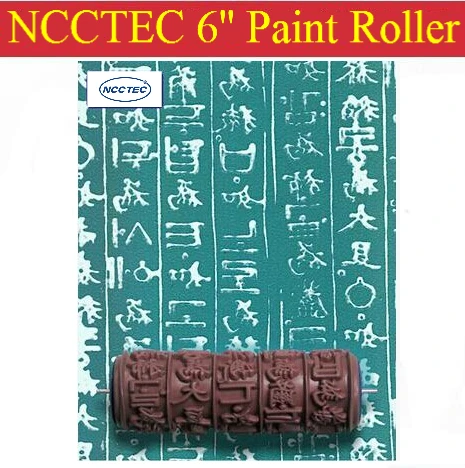 

[chinese words pattern] 6'' NCCTEC soft rubber decorator roller FREE shipping | 150mm wall paint roller tools