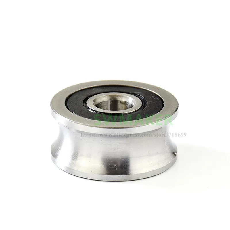 1pcs 12*42*19mm U groove bearing steel wheel, LFR5301-20 roller pulley, suitable for 20mm diameter optical axis