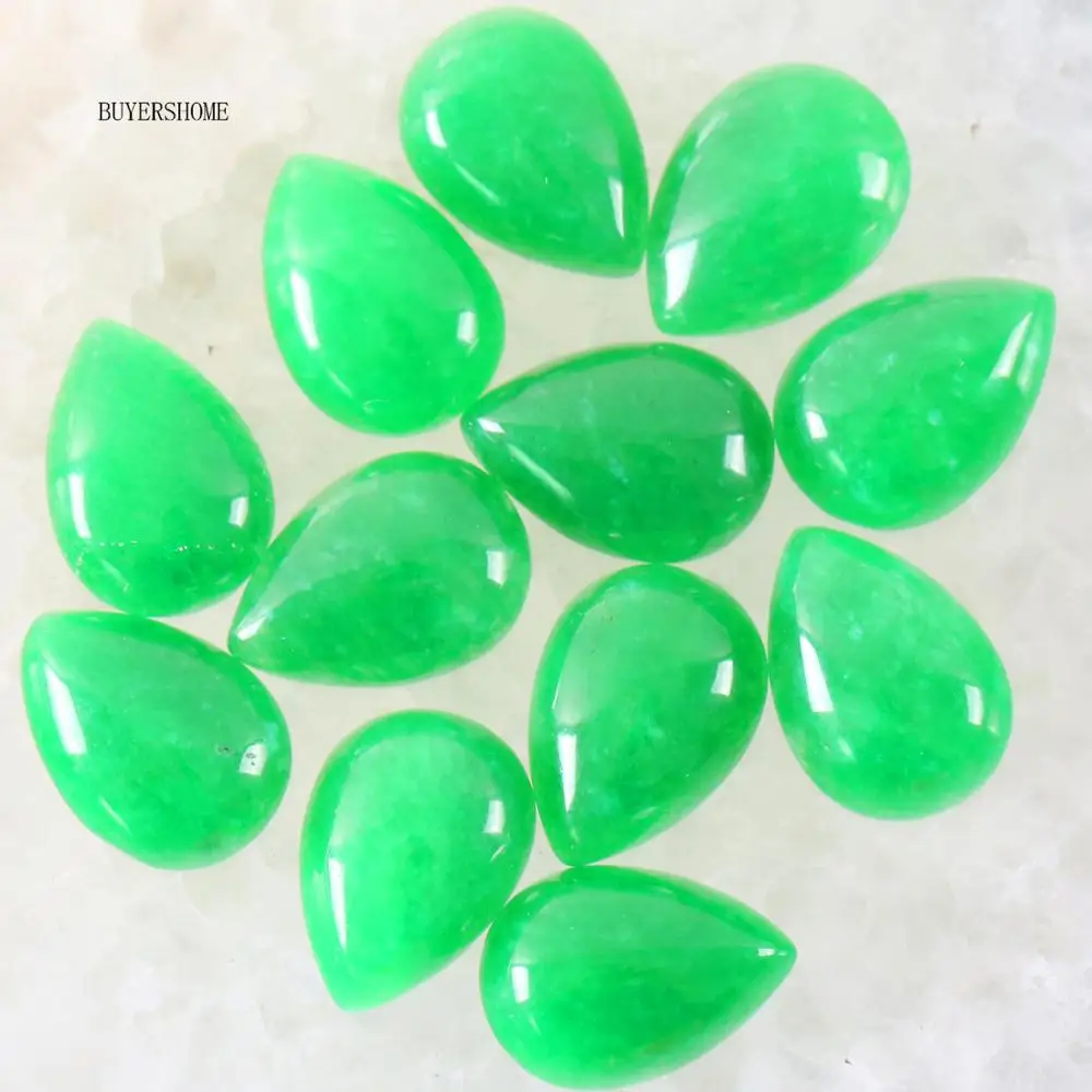 10Pcs/lot Water Drop 18x13MM CAB Cabochon Natural Stone Multi color Bead For Jewelry Making Necklace Pendant Bracelet Earrings