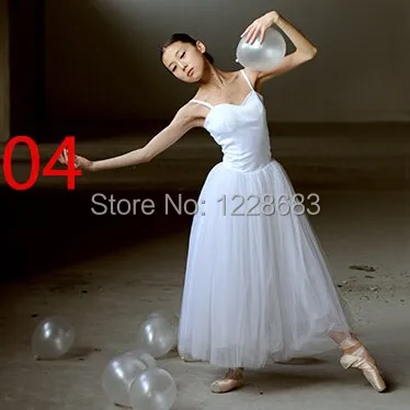 New Women Classical Professional Long Ballet Lyrical Dance Dress Ballerina Tutu Skirt Adult Long Lyrical Dress