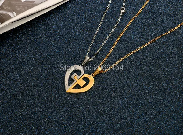 Women stainless steel necklace cross pendant gold jewelry lovely chorker flexible charm gift  versatile